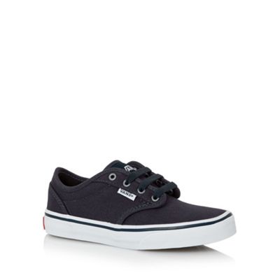 Vans Boy's navy lace up trainers